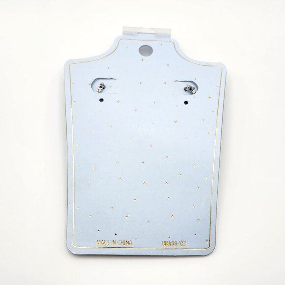 Eye Candy LA Leaf/Fern Rhinestone Dangle Earrings - Picture 6 of 6